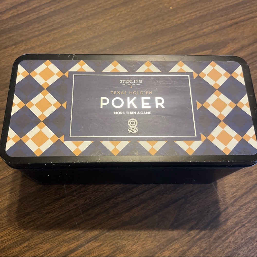Black and Brown Texas Hold'em Poker Set